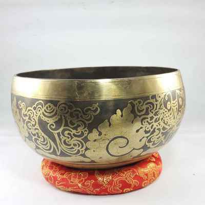 Mustang Bronze Hand Beaten Bowls With Moon At The Centre