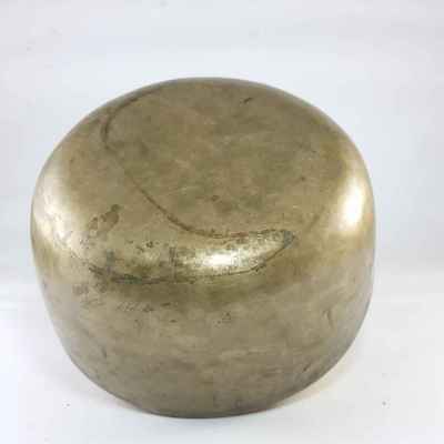 Old Hand Beaten Bronze [kopre] Singing Bowl, [ultra Lightweight], [professional Tool]