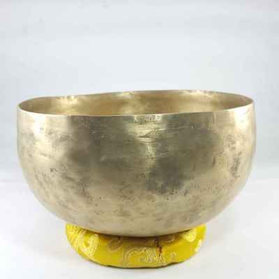 Old Hand Beaten Bronze [kopre] Singing Bowl, [ultra Lightweight], [professional Tool]