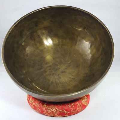 Hand Beaten Full Moon Singing Bowl Antique Finishing