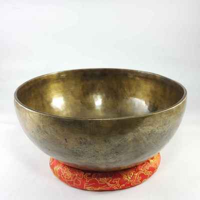 Hand Beaten Bronze Singing Bowl Antique Finishing