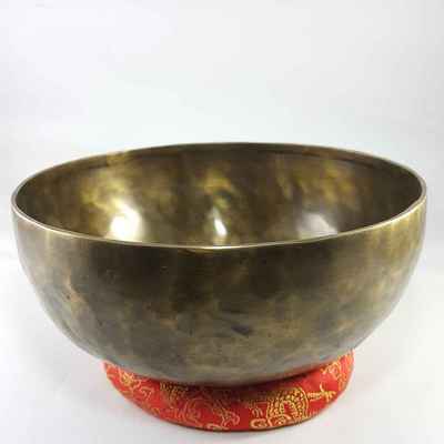 Hand Beaten Bronze Singing Bowl Antique Finishing