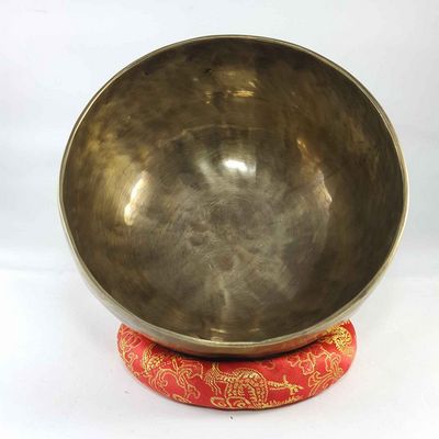 Hand Beaten Bronze Singing Bowl Antique Finishing