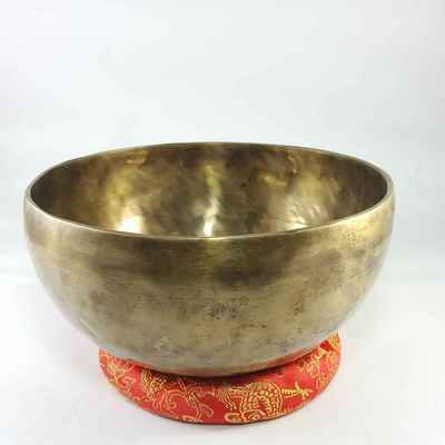 Hand Beaten Bronze Singing Bowl Antique Finishing