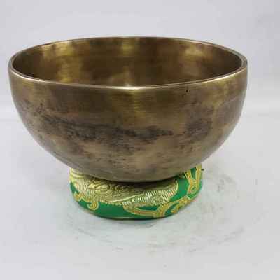 Hand Beaten Bronze Singing Bowl Antique Finishing