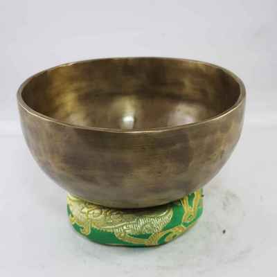 Hand Beaten Bronze Singing Bowl Antique Finishing