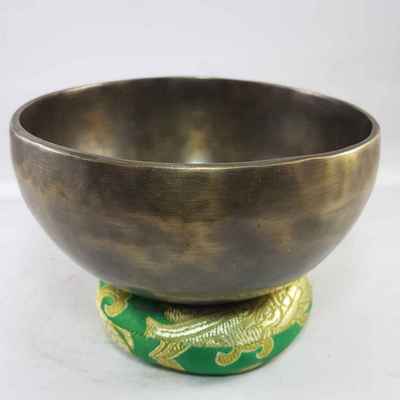 Hand Beaten Bronze Singing Bowl Antique Finishing