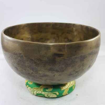 Hand Beaten Bronze Singing Bowl Antique Finishing