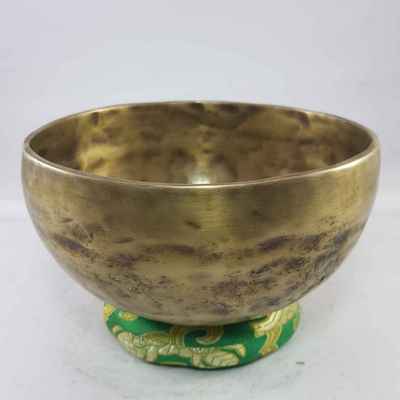 Hand Beaten Bronze Singing Bowl Antique Finishing