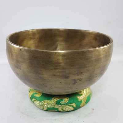 Hand Beaten Bronze Singing Bowl Antique Finishing