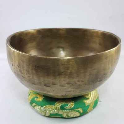 Hand Beaten Bronze Singing Bowl Antique Finishing