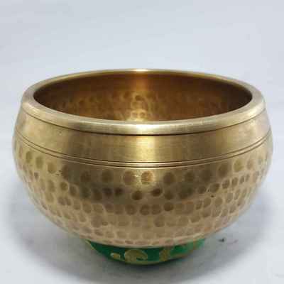 Ashtamangalaa Embossed Hand Hammered Singing Bowls [casting], [brass]