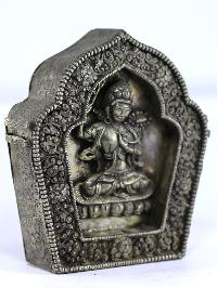 Copper Handmade Ghau [silver Plated], [manjushri]