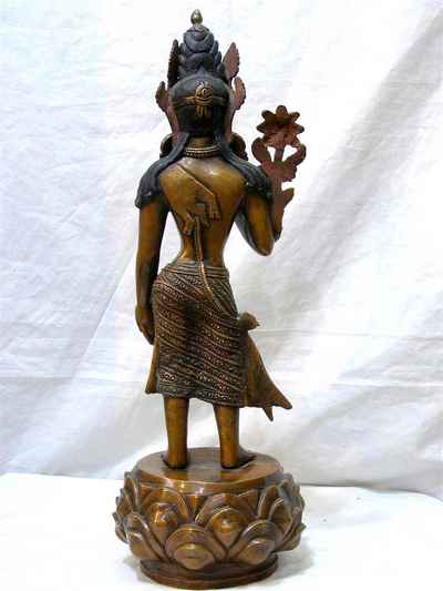 Padmapani Lokeshvara Statue, [chocolate Oxidized], [sold]