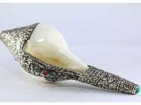 White Metal Conch Shell