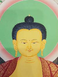 Shakyamuni Buddha Real Hand Painted Thanka Painting [real Gold], [hq]