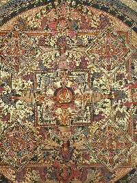 Mandala Hand Made Tibetan Thangka [smoke Antique]