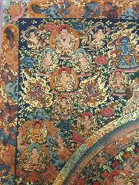 Mandala Hand Made Tibetan Thangka [smoke Antique]