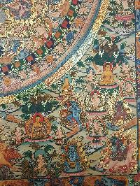 Mandala Hand Made Tibetan Thangka [smoke Antique]