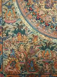 Mandala Hand Made Tibetan Thangka [smoke Antique]