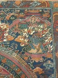 Mandala Hand Made Tibetan Thangka [smoke Antique]