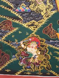 Pancha Jambhala Hand Made Tibetan Thangka