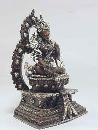 Sahasrabhuja Avalokitesvara Tibetan Statue [silver Plated], [oxidized]