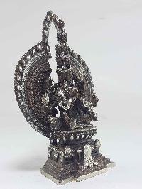 Sahasrabhuja Avalokitesvara Tibetan Statue [silver Plated], [oxidized]