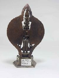 Sahasrabhuja Avalokitesvara Tibetan Statue [silver Plated], [oxidized]