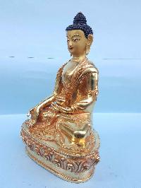 Ratnasambhava Buddha - Tibetan Handmade Statue [full Fire Gold Plated], [painted Face]