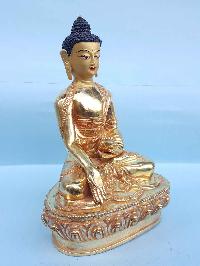 Ratnasambhava Buddha - Tibetan Handmade Statue [full Fire Gold Plated], [painted Face]