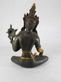 Arya Green Tara Statue [sand Casting], [black Antique]