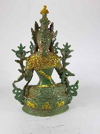 Tibetan Green Tara Statue [sand Casting], [green Antique Finishing]