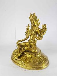 Double Lotus Arya Tara Statue [sand Casting], [glossy]