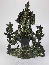 Arya Green Tara Statue [sand Casting], [base Less], [green Antique]