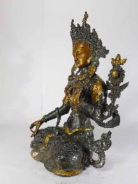 Arya White Tara Statue [sand Casting], [base Less], [chocolate Antique]