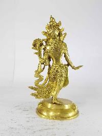 Dancing White Tara Statue [sand Casting], [glossy], [small]