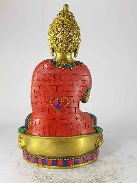 Blessing Buddha - Amoghasiddhi Buddha Statue [sand Casting], [stone Setting]