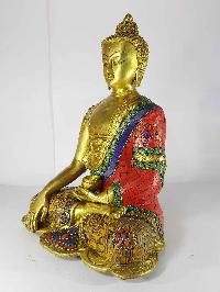 Shakyamuni Buddha Statue [sand Casting], [stone Setting]