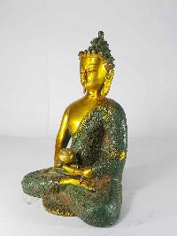 Amitabha Buddha Statue [sand Casting], [green Antique]