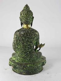 Medicine Buddha Statue [sand Casting], [green Antique]