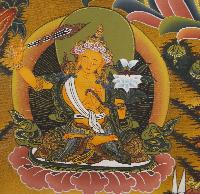 Sahasrabhuja Avalokitesvara Tibetan Hand Painted Buddhist Thangka [real Gold], [traditional Color]