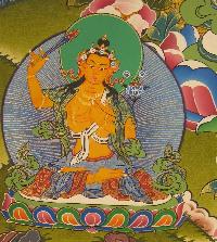 Sahasrabhuja Avalokitesvara Tibetan Hand Painted Buddhist Thangka [real Gold], [traditional Color]