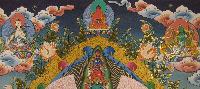 Sahasrabhuja Avalokitesvara Tibetan Hand Painted Buddhist Thangka [real Gold], [traditional Color]