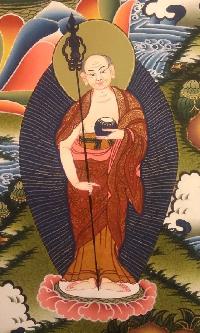 Shakyamuni Buddha Tibetan Hand Painted Buddhist Thangka [real Gold], [traditional Color]