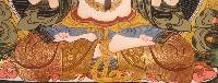 Avalokiteshvara, Chenrezig Tibetan Hand Painted Buddhist Thangka [real Gold], [traditional Color]