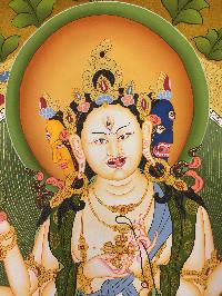 Namgyalma, Ushnisha Vijaya Tibetan Hand Painted Buddhist Thangka [real Gold], [traditional Color]