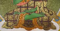 Amoghasiddhi Buddha Tibetan Hand Painted Buddhist Thangka [real Gold], [traditional Color]