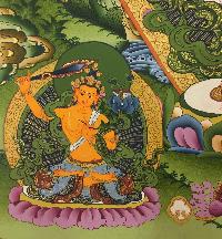 Sahasrabhuja Avalokitesvara Tibetan Hand Painted Buddhist Thangka [real Gold], [traditional Color], [bodhisattva Set]