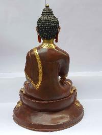 Shakyamuni Buddha Statue [partly Gold Plated], [painted Face], [big Statue]